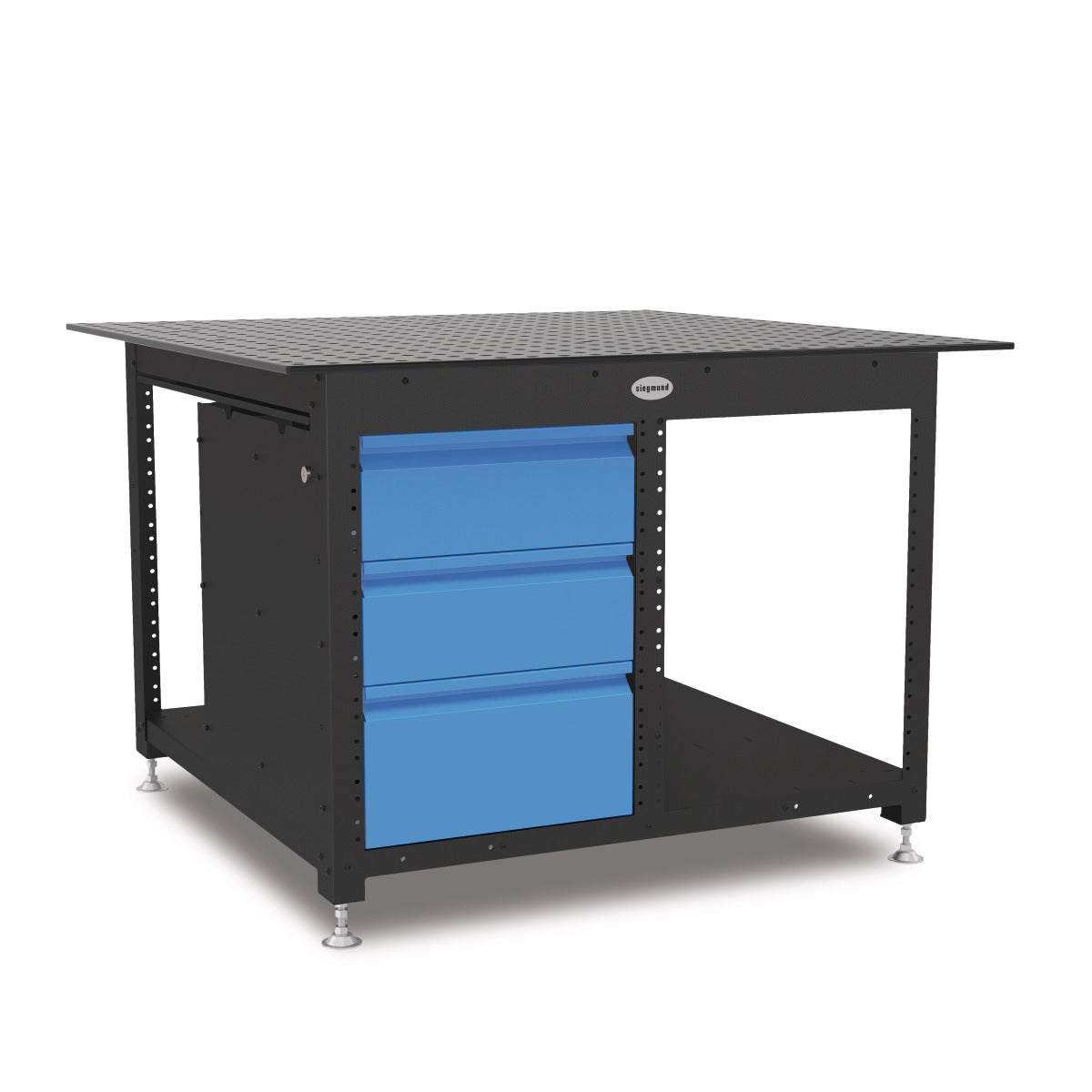 Schweisskraft Werkbank Workstation 1212 geschlossen inklusive 3 Schubladen Siegmund - Art. 191164607