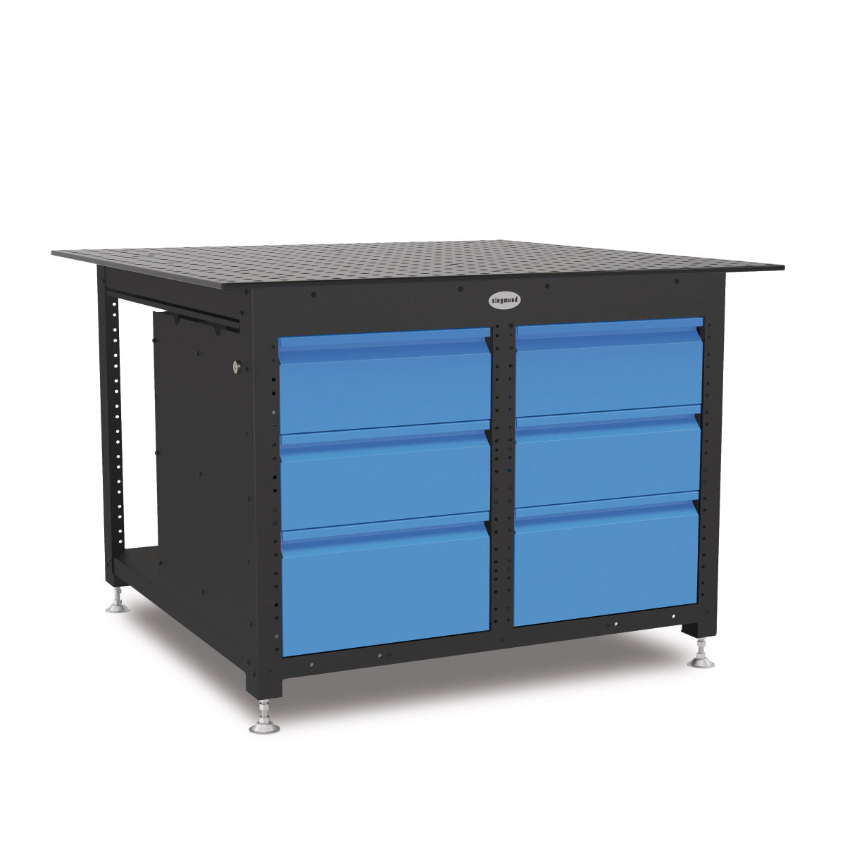 Schweisskraft Werkbank Workstation 1212 geschlossen inklusive 6 Schubladen Siegmund - Art. 191164609