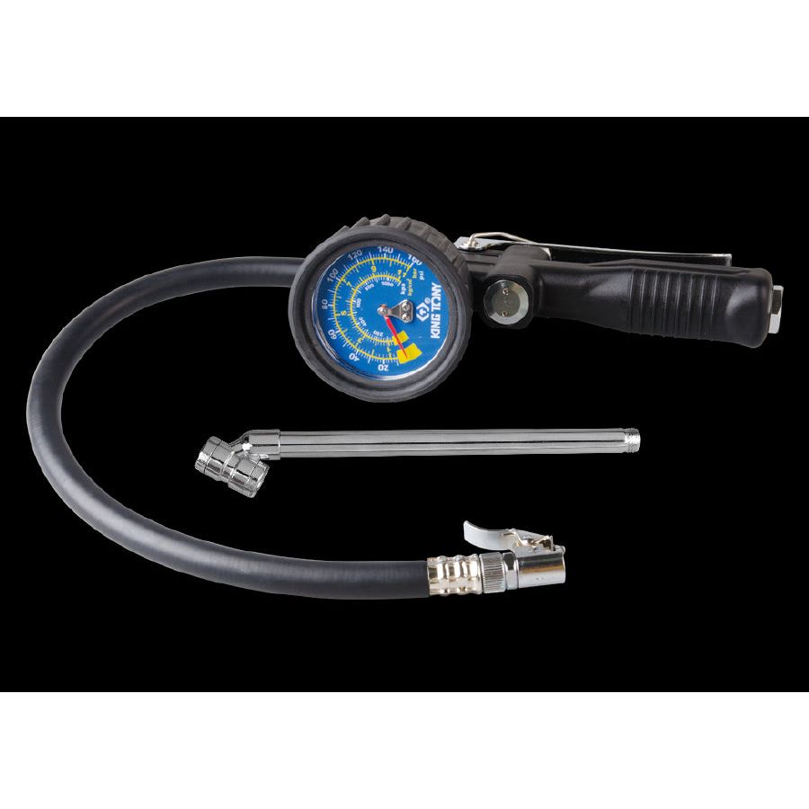 KING TONY Profi-Werkzeuge - 3-in-1 Druckluft-Reifenfüller 9BM2210A