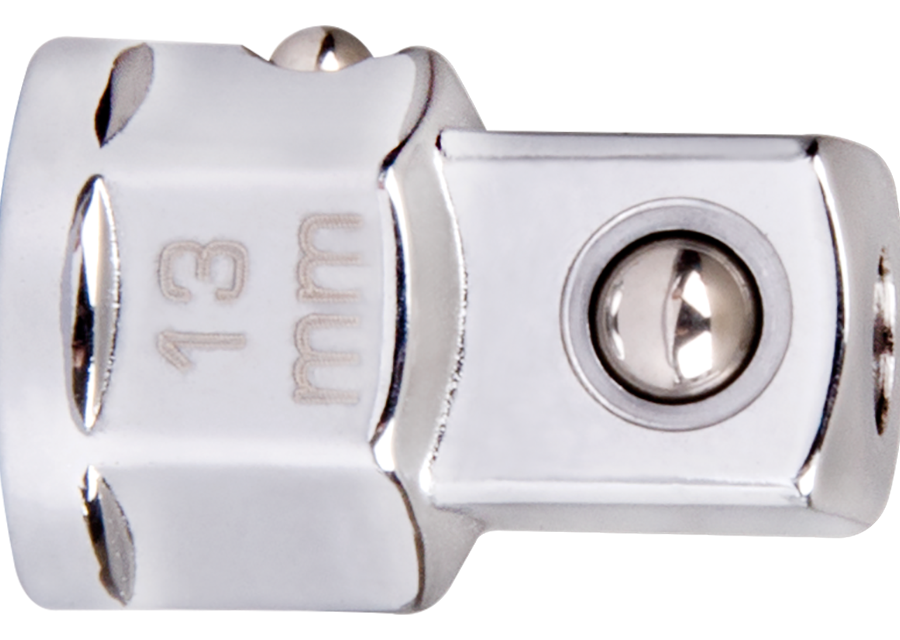 KING TONY Profi-Werkzeuge - Adapter Ratschenschlüssel, 13 mm, Antrieb 3/8" 373203R