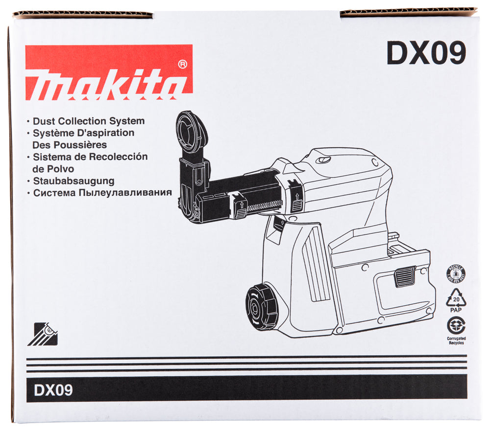 Makita Staubabsaugung DX09 – mit großem Staubbehälter & Filterreinigung - 199585-2