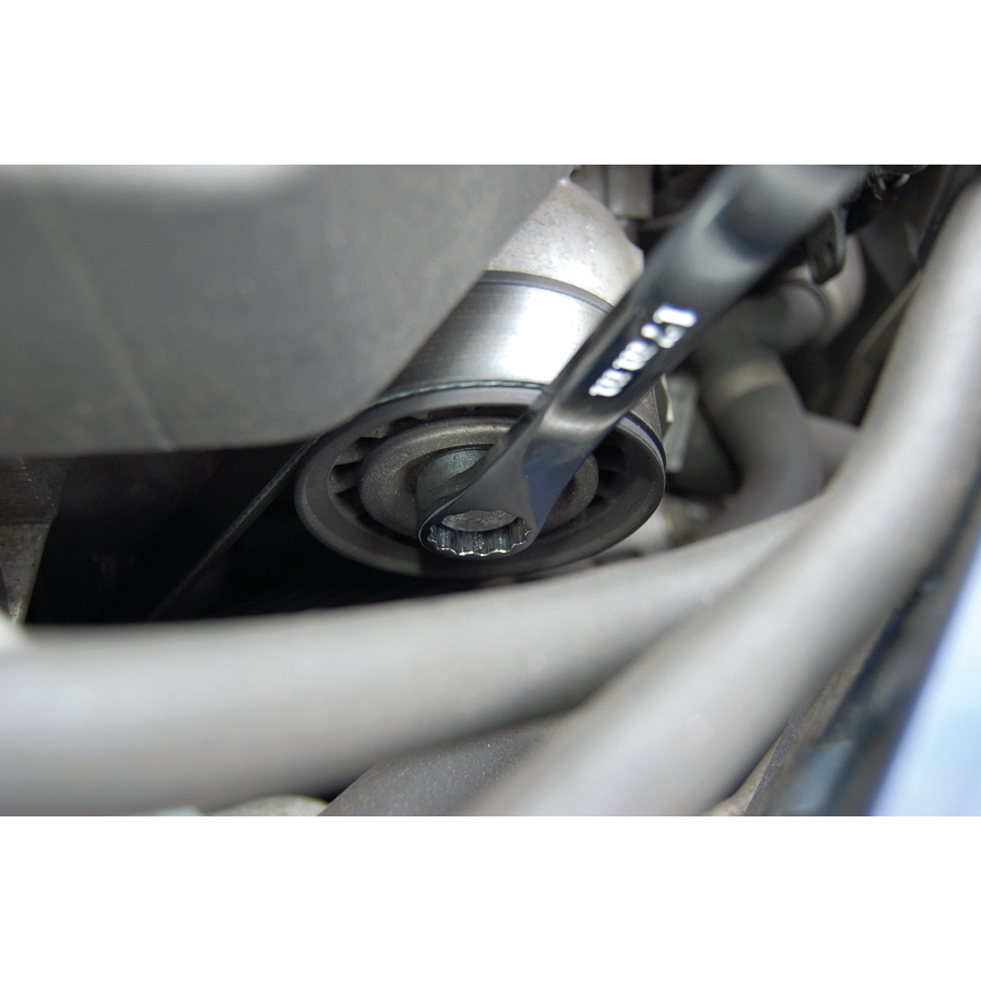 KING TONY Profi-Werkzeuge - Doppel-Ringschlüssel, gerade, lang - 14 x 17 mm 19B01417