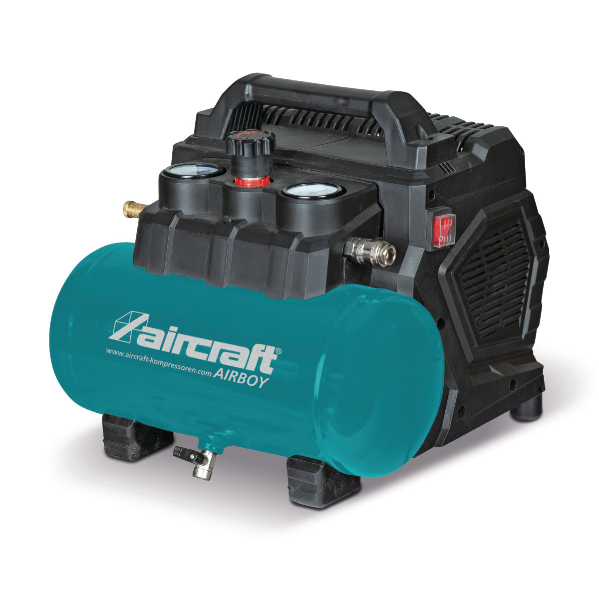 AIRCRAFT Kolbenkompressor - Tagbarer Kompressor AIRBOY SILENCE Flüsterkompressor 221 OF E SM-2000206
