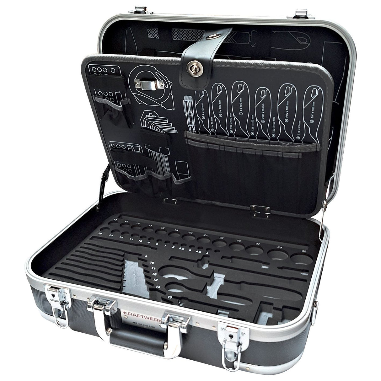 Kraftwerk BASIC LINE Werkzeugkoffer B100, ABS, leer