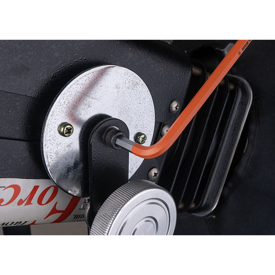 KING TONY Profi-Werkzeuge - 6-Kantschlüssel-Set, runder Kopf, extra lang - 9 tlg. Farbcode 20109MW