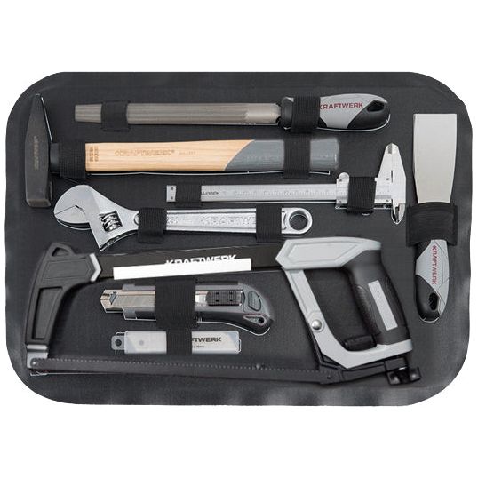 Kraftwerk BASIC LINE 1/4" + 1/2" Umschaltknarren Steckschlüsselsatz Werkzeugkoffer B100, 170-tlg
