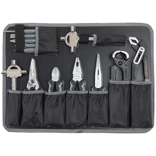 Kraftwerk BASIC LINE 1/4" + 1/2" Umschaltknarren Steckschlüsselsatz Werkzeugkoffer B100, 170-tlg