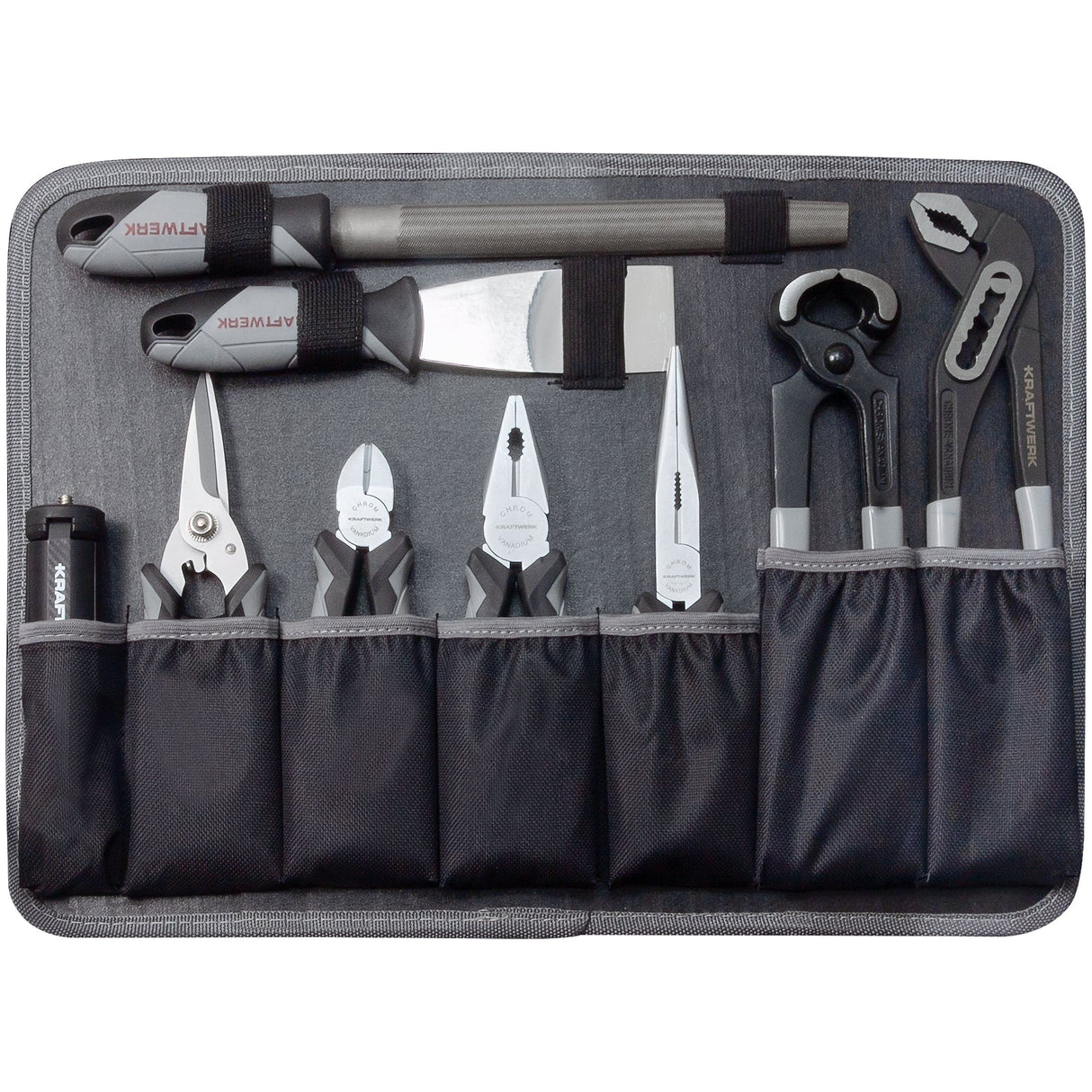 Kraftwerk BASIC LINE 3/8“ Werkzeugkoffer B160 mit Kunststoffschale, 162-tlg