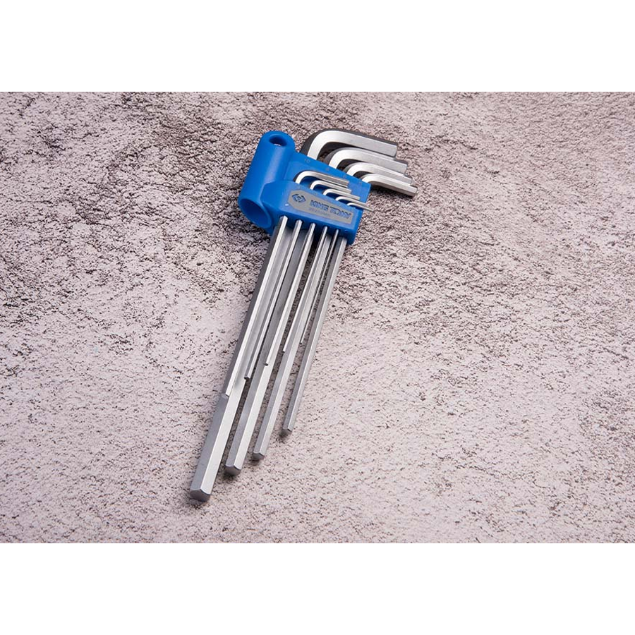 KING TONY Profi-Werkzeuge - 6-Kantschlüssel-Set, extra lang, metrisch - 9 tlg. 20209MR