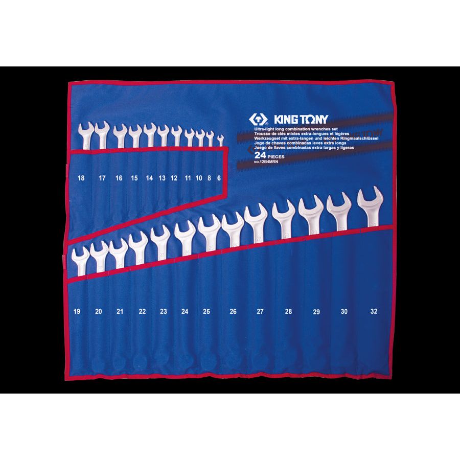 KING TONY Profi-Werkzeuge - Kombischlüssel-Set, metrisch - 24 tlg. 12B4MRN