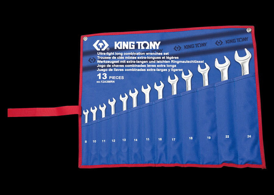 KING TONY Profi-Werkzeuge - Kombischlüssel-Set, metrisch - 13 tlg. 12A3MRN