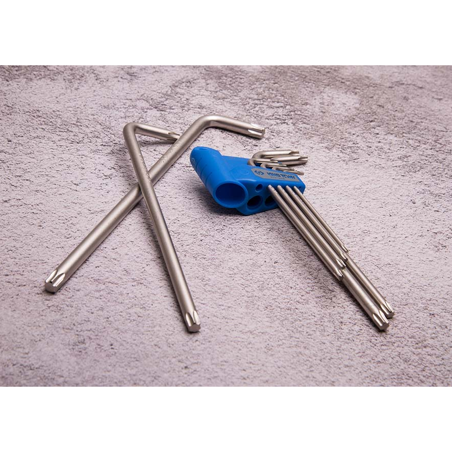 KING TONY Profi-Werkzeuge - TORX® 6-Kantschlüssel-Set, extra lang - 9 tlg. 20319PR