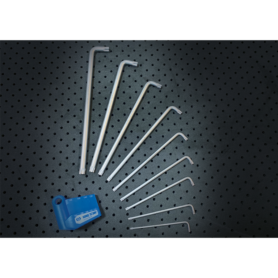 KING TONY Profi-Werkzeuge - TORX® 6-Kantschlüssel-Set, extra lang - 9 tlg. 203A19PR