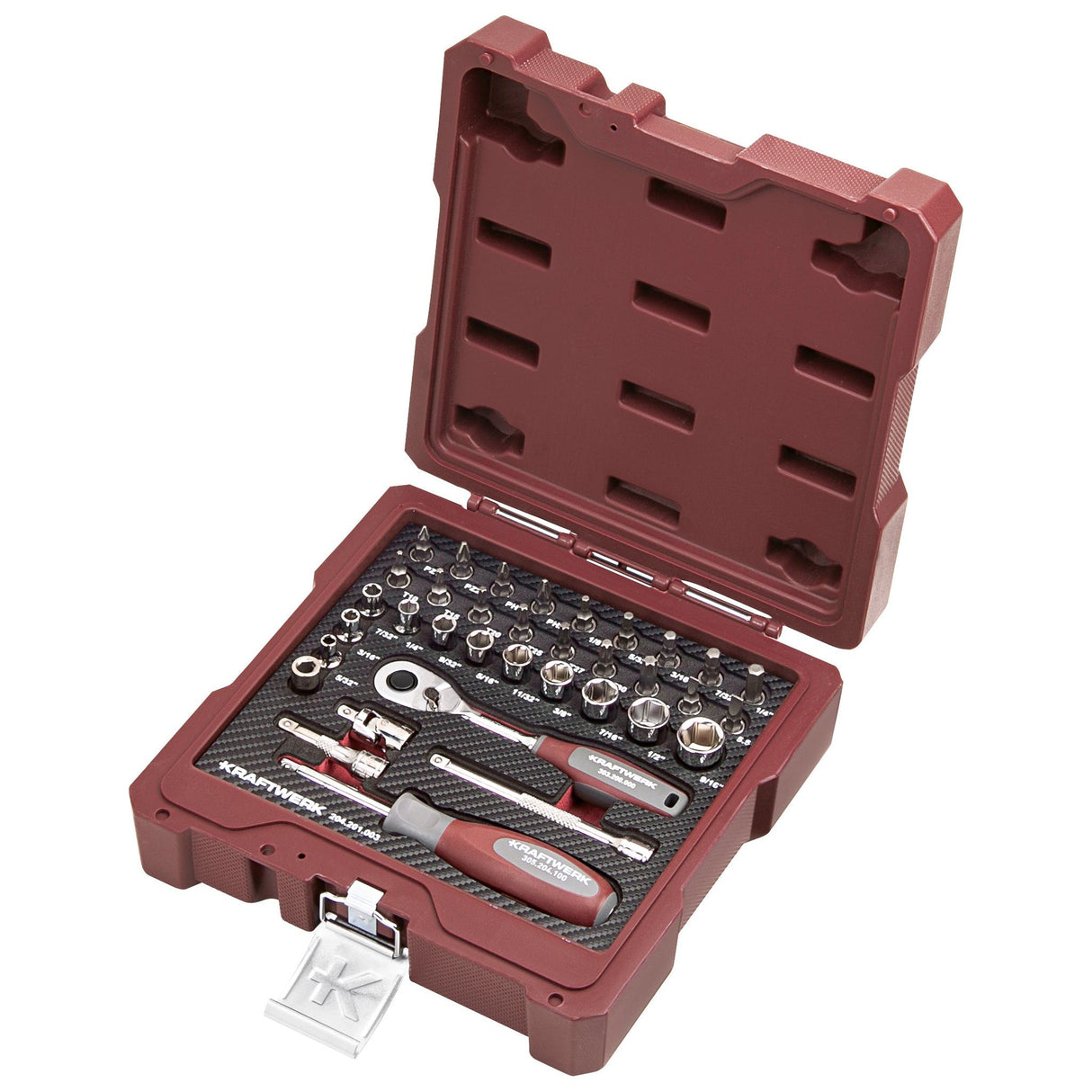 Kraftwerk PRO LINE 1/4" Steckschlüssel-Satz, Zoll-Ausführung, 35-tlg