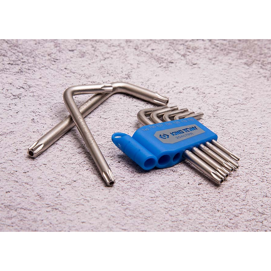 KING TONY Profi-Werkzeuge - RESISTORX® Schraubendreher-Set - 7 tlg. 20407PR