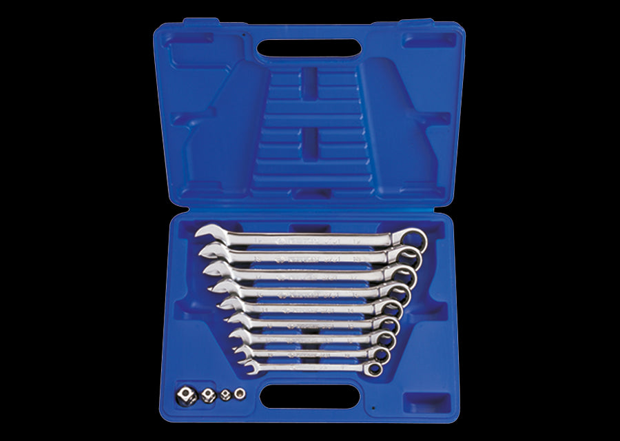 KING TONY Profi-Werkzeuge - Ratschenringschlüssel-Set mit Adaptern - 13 tlg. 13113MR01