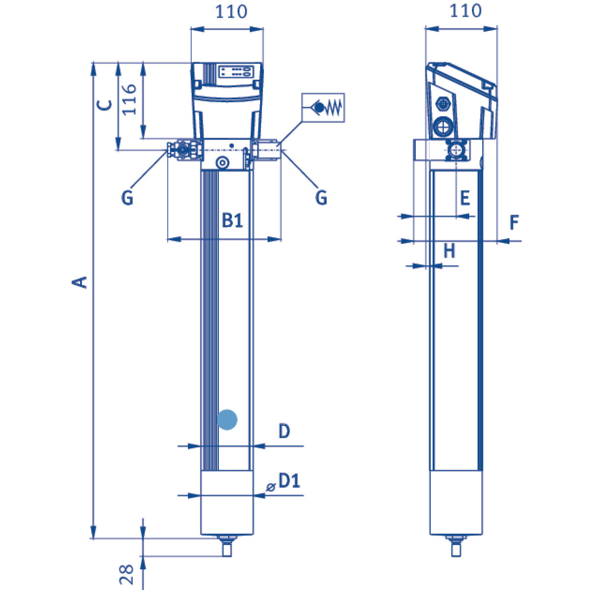 AIRCRAFT Membrantrockner DRYPOINT M eco control DEC1-30S SM-2048330