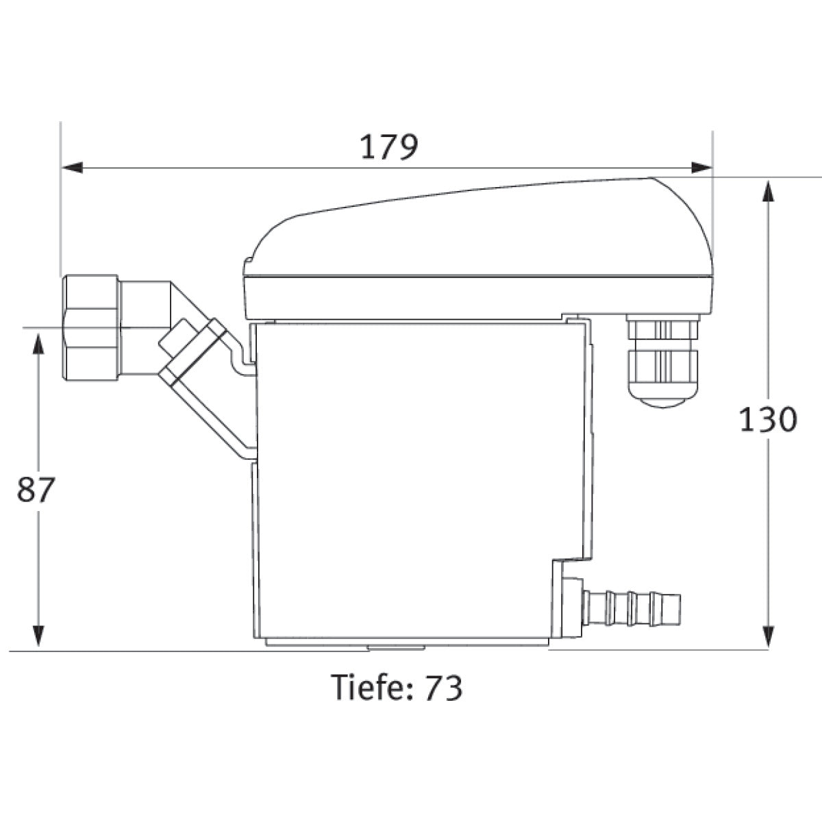 Aircraft Elektronischer Kondensatableiter BEKOMAT 32 mit 2,5m Kabel, Winkelstecker - Art. 2049058