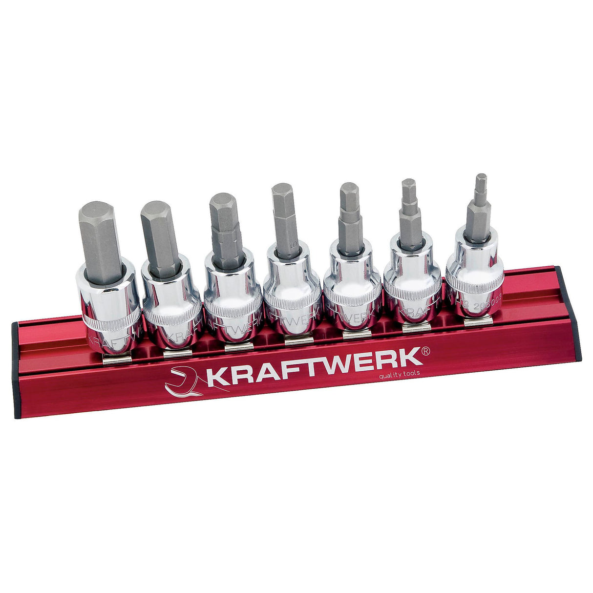 Kraftwerk PRO LINE MAGALU 3/8"Schraubendreher-Steckschlüsseleinsatz Innen Sechskant Set, 3 - 10 mm, 7-tlg