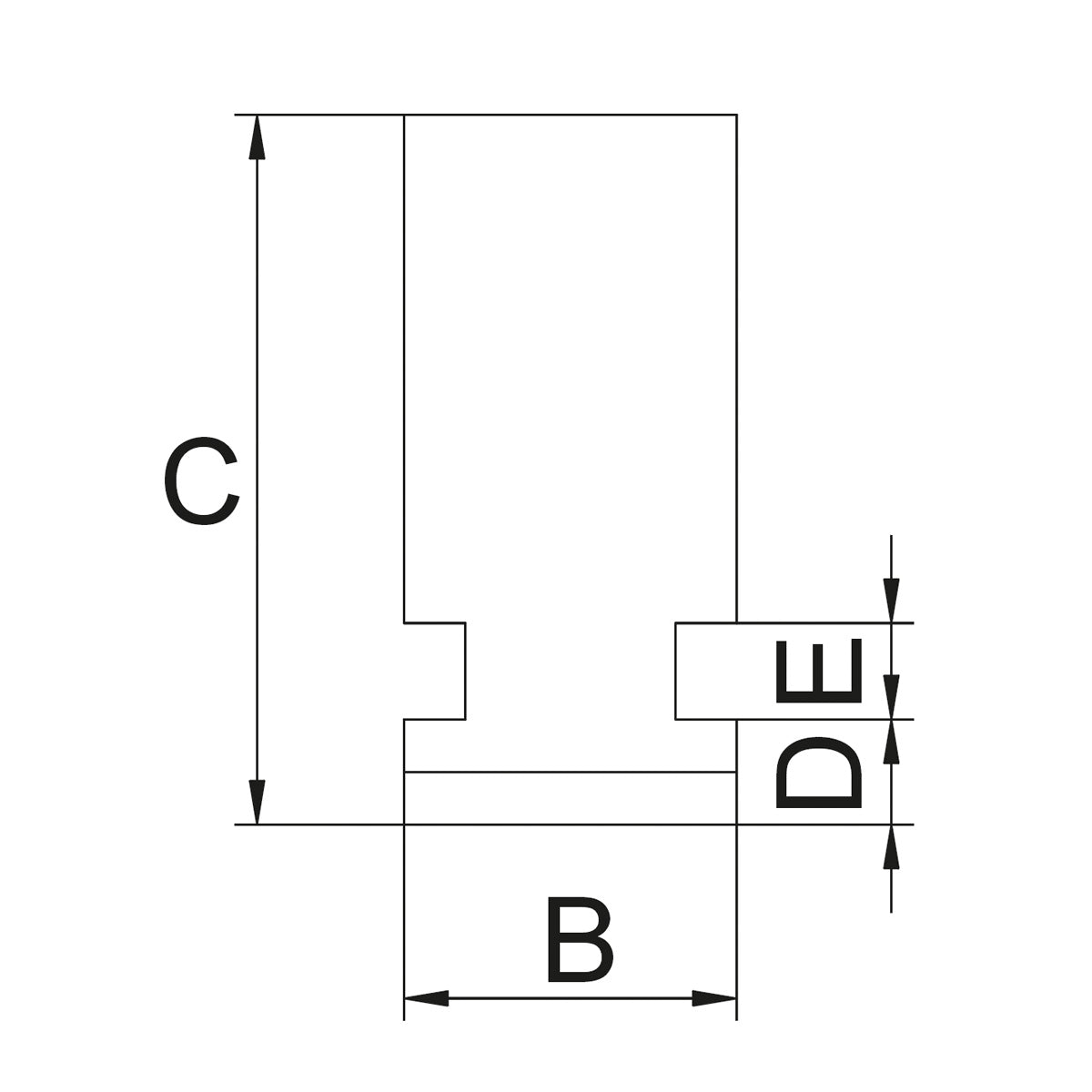 BERNARDO Backe für 4-Backenfutter DK12 – Modell Weiche Monoblockbacke DSJ-DK12-125