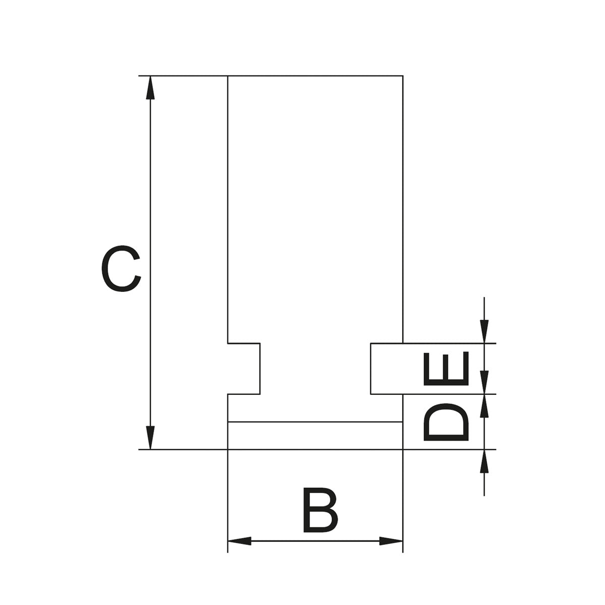 BERNARDO Backe für 4-Backenfutter DK12 – Modell Drehbacke DIJ-DK12-400
