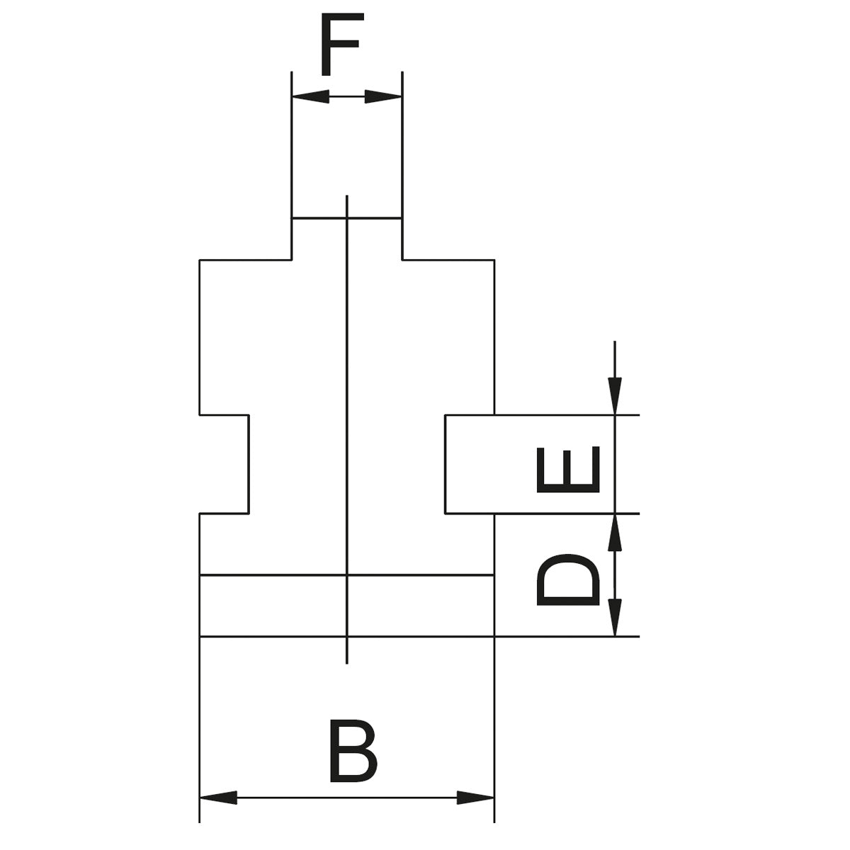 BERNARDO Backe für 3-Backenfutter PS3 / PO3 – Modell Grundbacke MJ-PS3-125