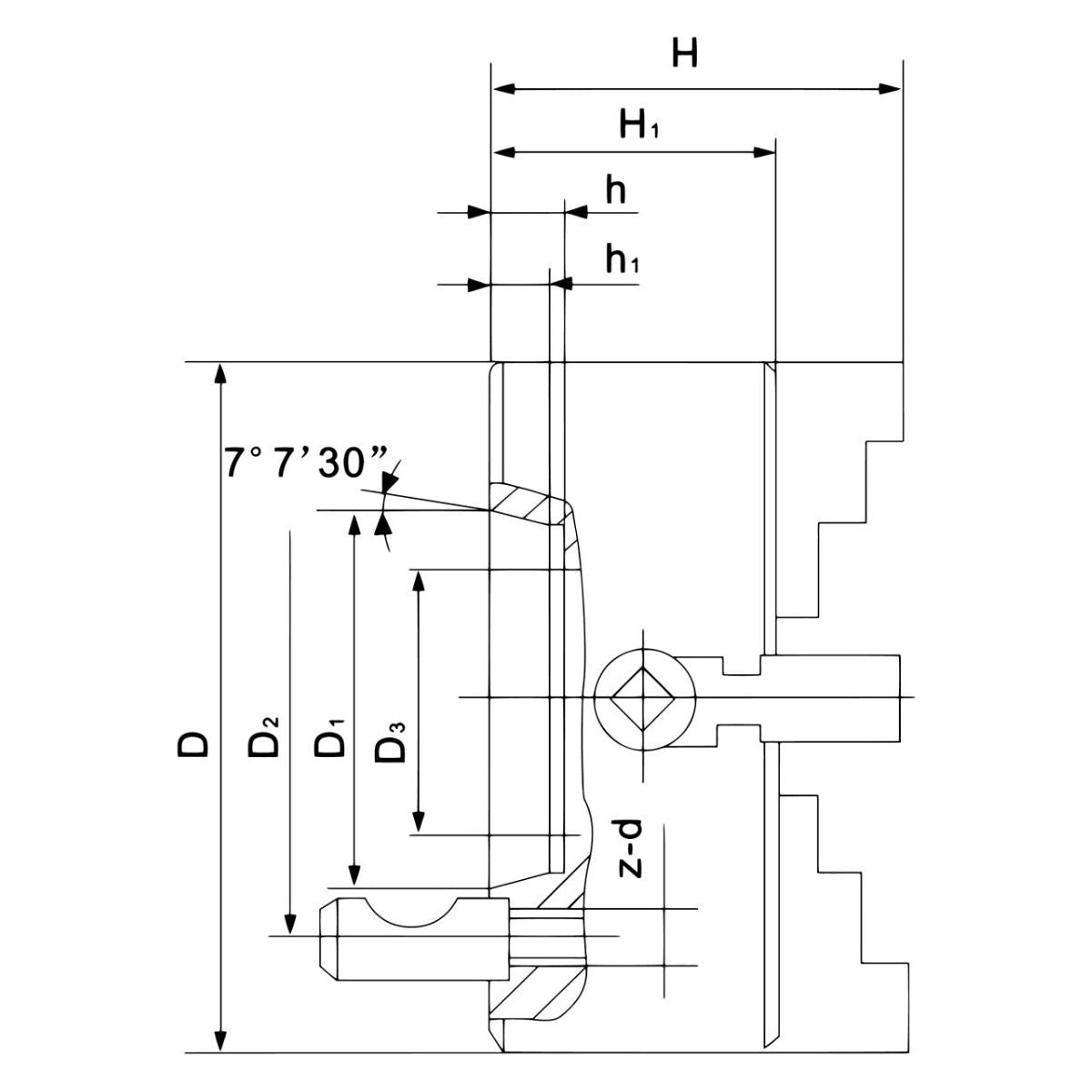BERNARDO Planscheibe – Modell Planscheibe K72-200/D5
