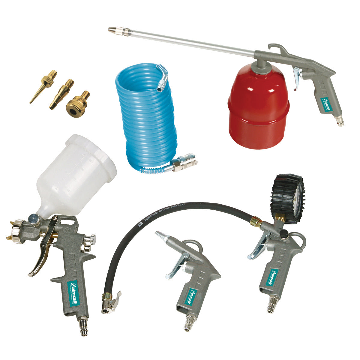 AIRCRAFT Druckluftwerkzeuge-Set 8-teilig DWS 8 SM-2102008