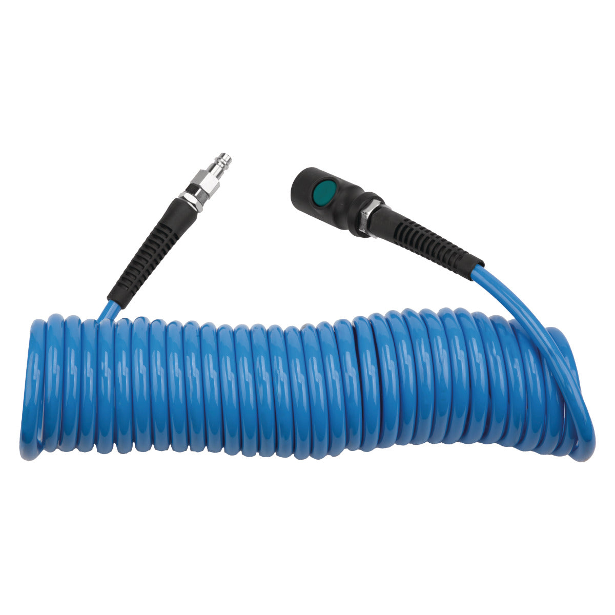 AIRCRAFT Spiralschlauch PU 6,5x10mm 7,5m mit Einhand-Sicherheitskupplung SM-2105872