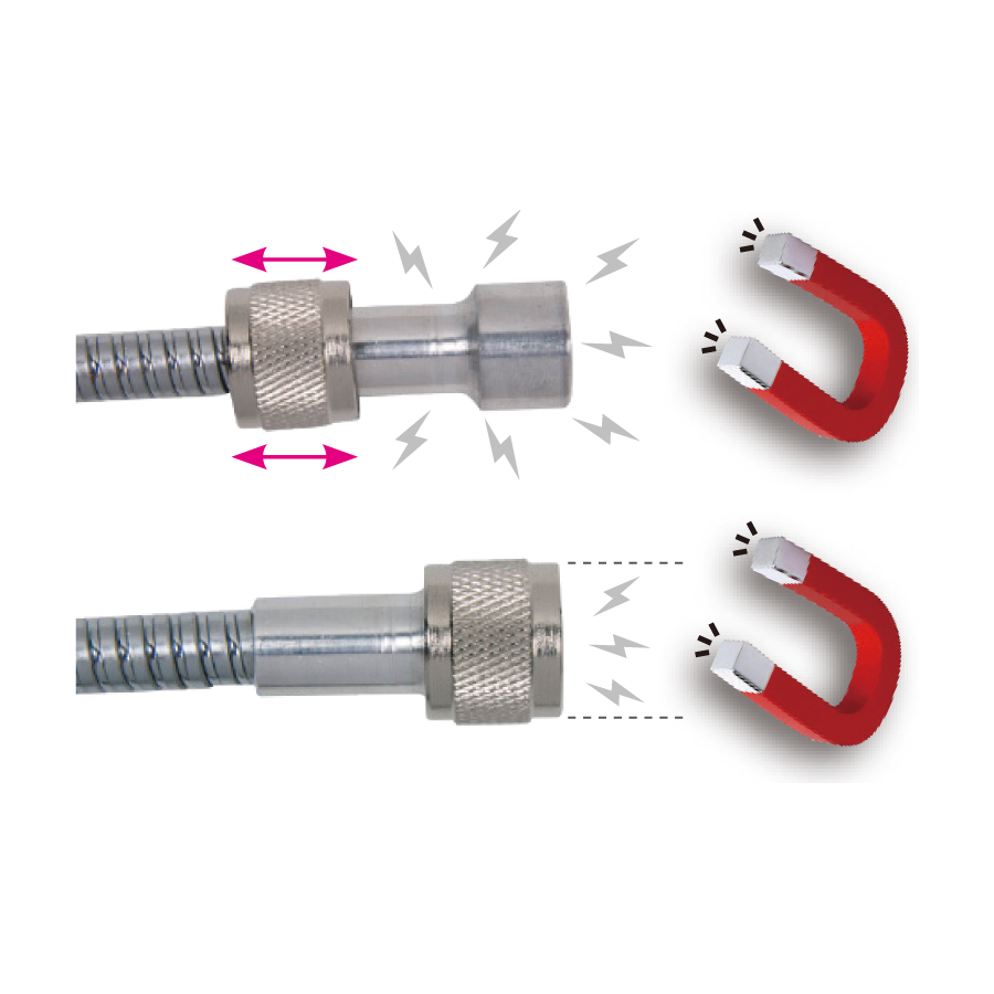 KING TONY Profi-Werkzeuge - Flexibler Magnetsucher mit starkem Magneten 3kgs 2121A18