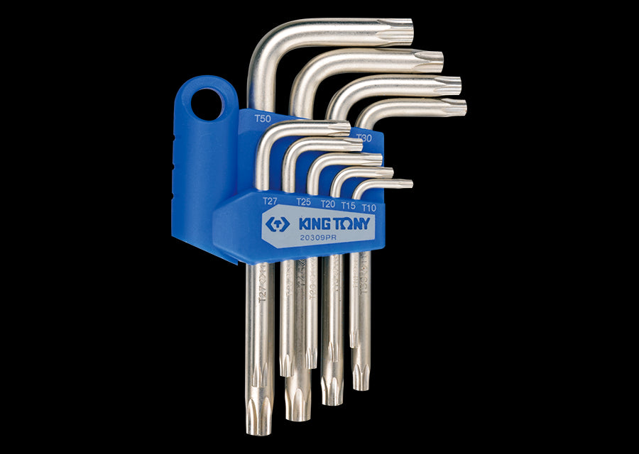 KING TONY Profi-Werkzeuge - TORX® 6-Kantschlüssel-Set - 9 tlg. 20309PR