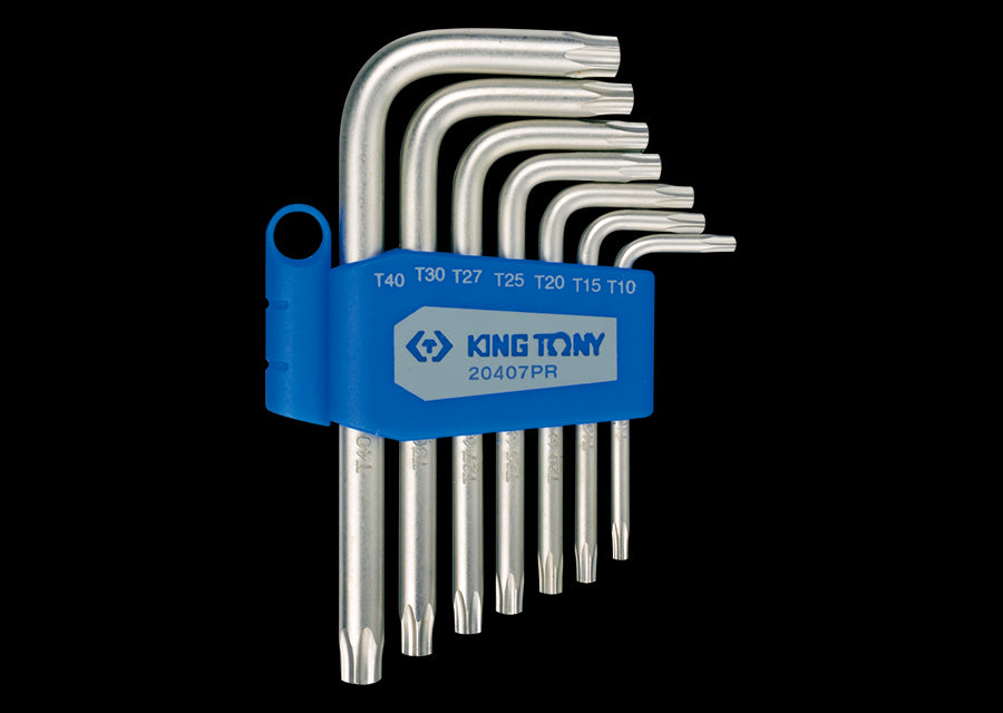 KING TONY Profi-Werkzeuge - RESISTORX® Schraubendreher-Set - 7 tlg. 20407PR