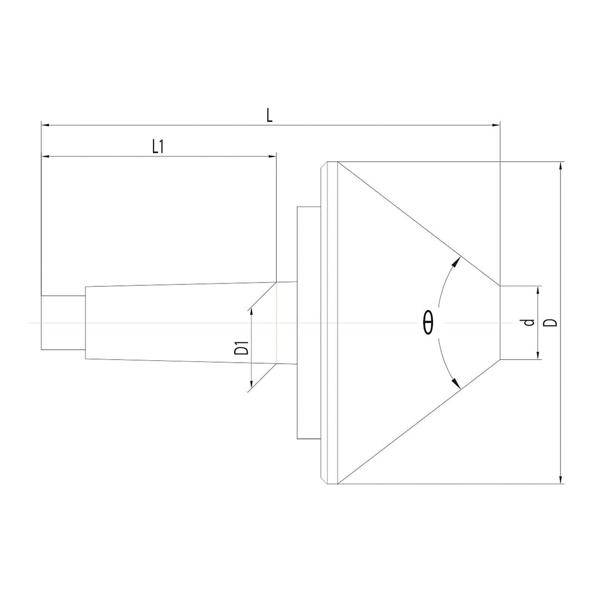BERNARDO Körnerspitze / Zentrierkegel – Modell Mitlaufender Zentrierkegel MK 4 / 150 mm