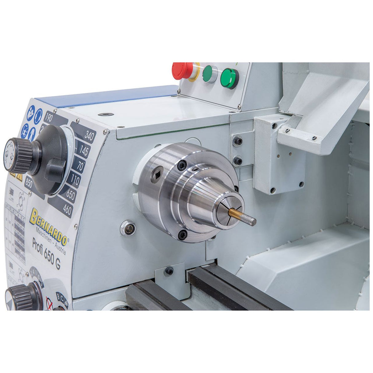 BERNARDO Spannmittel für Werkzeuge – Modell Spannzangenfutter 5C mit Aufnahme für Profi(-center) 550 Serie + Profi 650 G + Profi 750 LZ