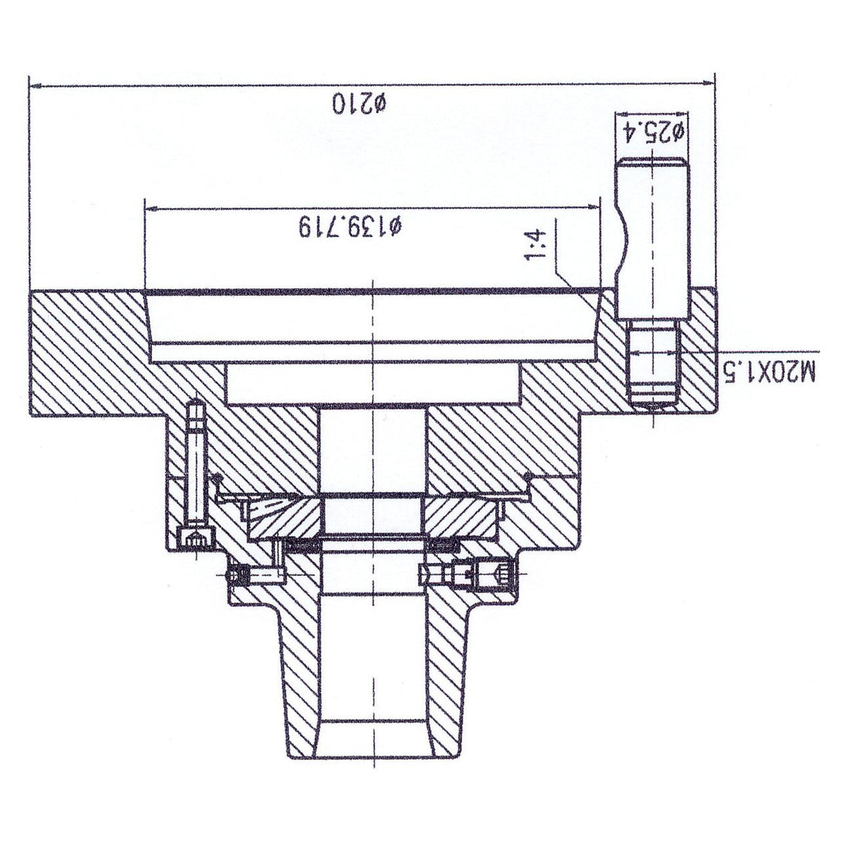 BERNARDO Spannmittel für Werkzeuge – Modell Spannzangenfutter 5C mit Aufnahme für Profi(-center) 700 Serie