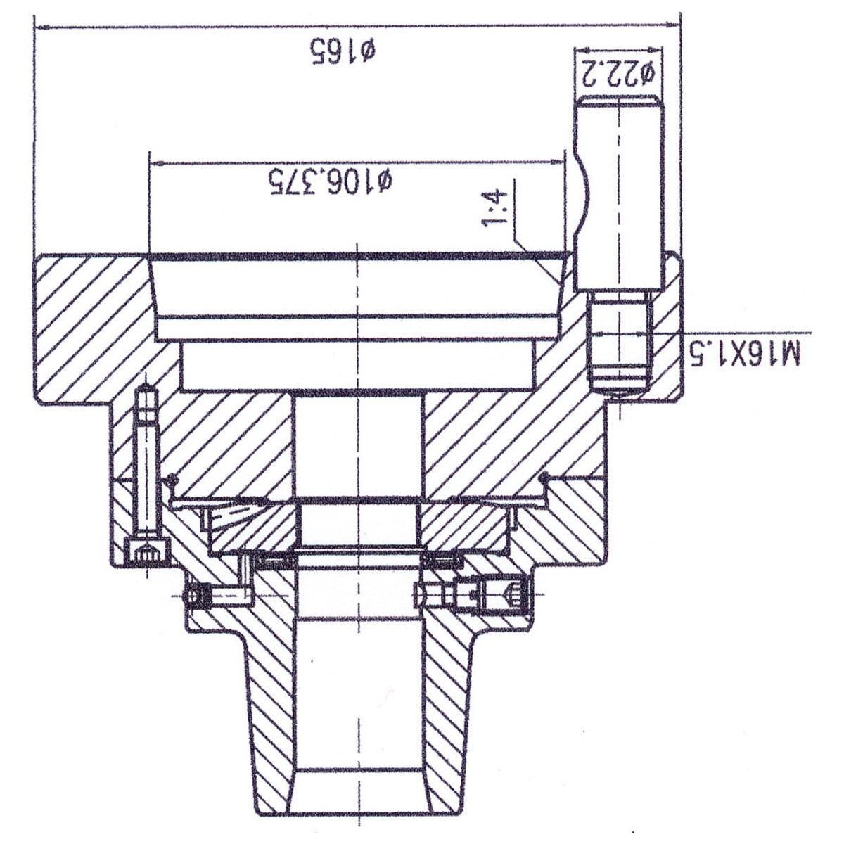 BERNARDO Spannmittel für Werkzeuge – Modell Spannzangenfutter 5C mit Aufnahme D1-6