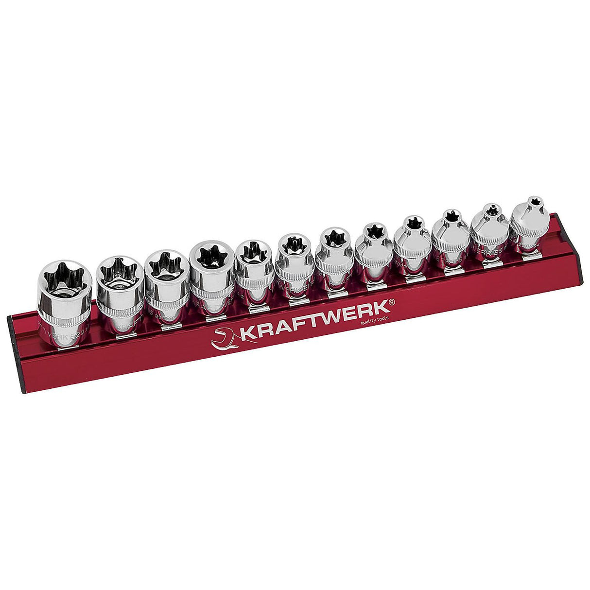 Kraftwerk PRO LINE MAGALU 3/8" Steckschlüsseleinsatz Aussen TX, TORX, Set, E4 - E20, 12-tlg