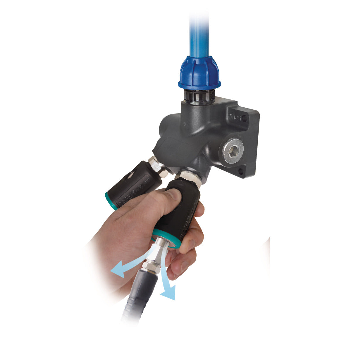 AIRCRAFT Einhand-Sicherheitsschnellkupplung 6 mm mit Schlauchtülle SM-2203526