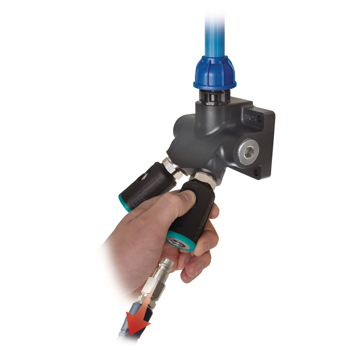 AIRCRAFT Einhand-Sicherheitsschnellkupplung 6 mm mit Schlauchtülle SM-2203526