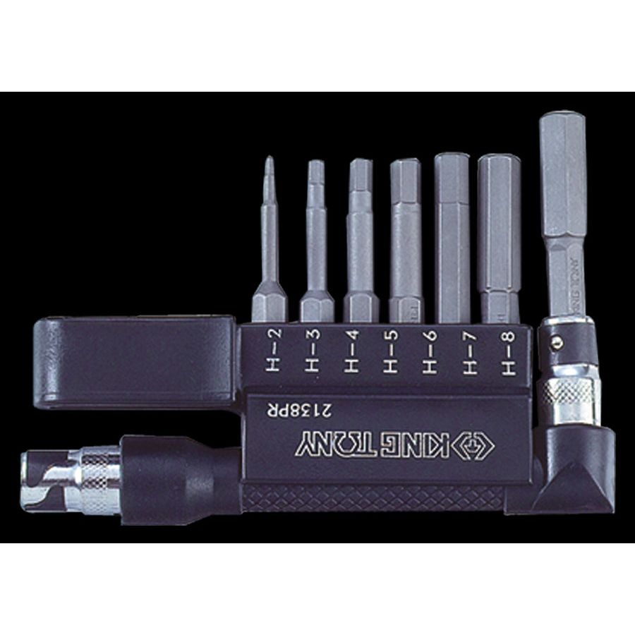 KING TONY Profi-Werkzeuge - 6-Kant L-Schraubendreher-Set - 7 tlg. 2138PR