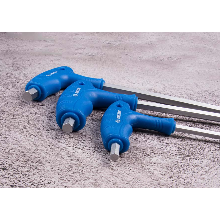 KING TONY Profi-Werkzeuge - L-Griff-Inbusschlüssel-Set, runder Kopf - 8 tlg. 22108MR