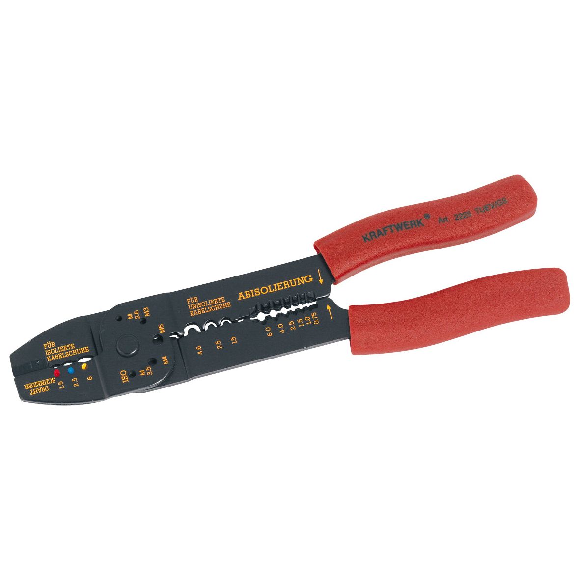 KRAFTWERK 230 mm Kombi-Crimpzange, - KW-2225