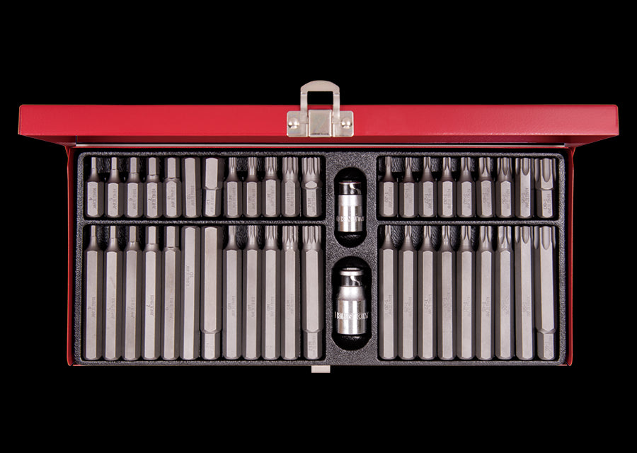 KING TONY Profi-Werkzeuge - Biteinsatz-Koffer, 10 mm - 44 tlg. 1044CQ