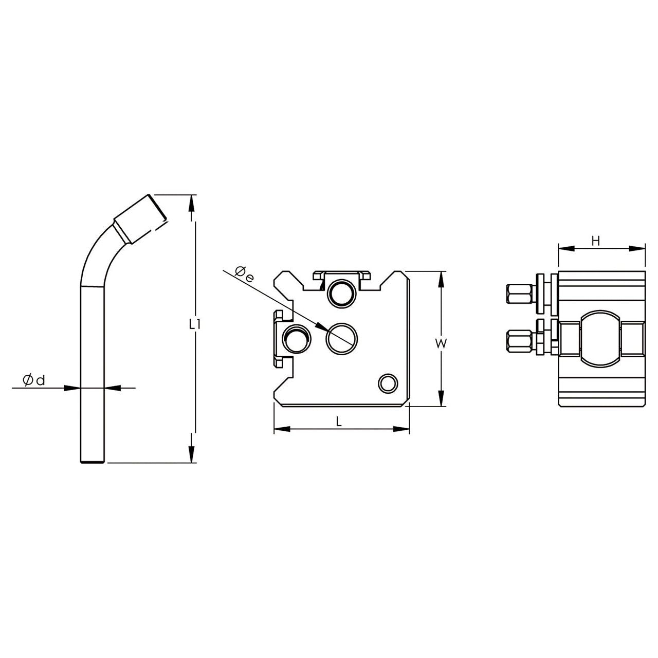 BERNARDO Spannmittel für Werkzeuge – Modell Schnellwechsel-Stahlhalter Modell Bernardo Gr. 30