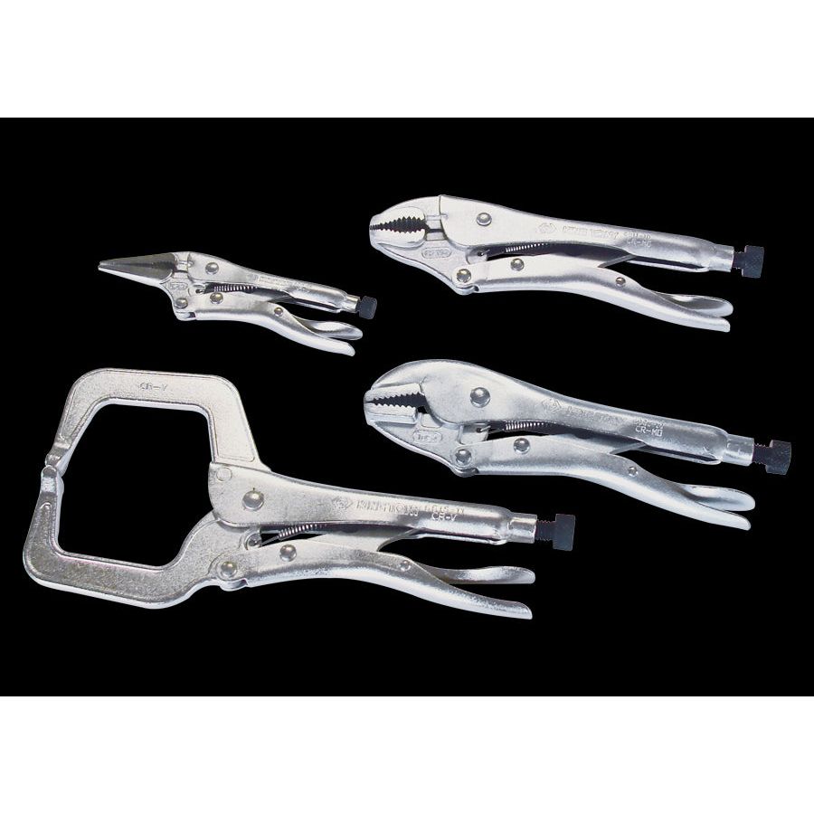 KING TONY Profi-Werkzeuge - Grippzangen-Set - 4 tlg. 40114GP