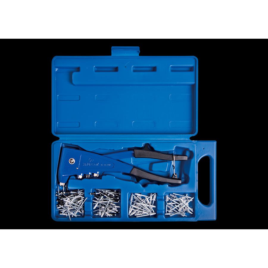 KING TONY Profi-Werkzeuge - Nietzangenkoffer mit Nieten - 121 tlg. 212007MR