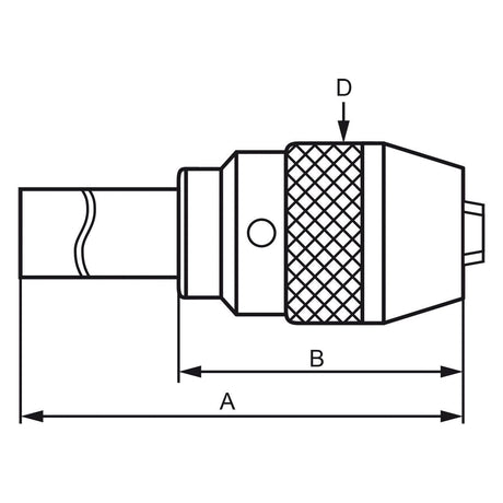 BERNARDO Spannmittel für Werkzeuge – Modell Schnellspann-Bohrfutter mit Direktaufnahme MK 2 / 1 - 16 mm