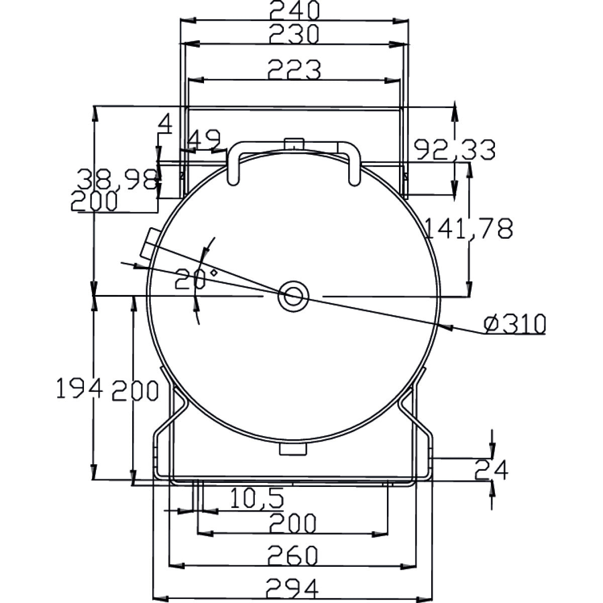 AIRCRAFT Druckluftbehälter ACDB 50/10 H SM-2500053