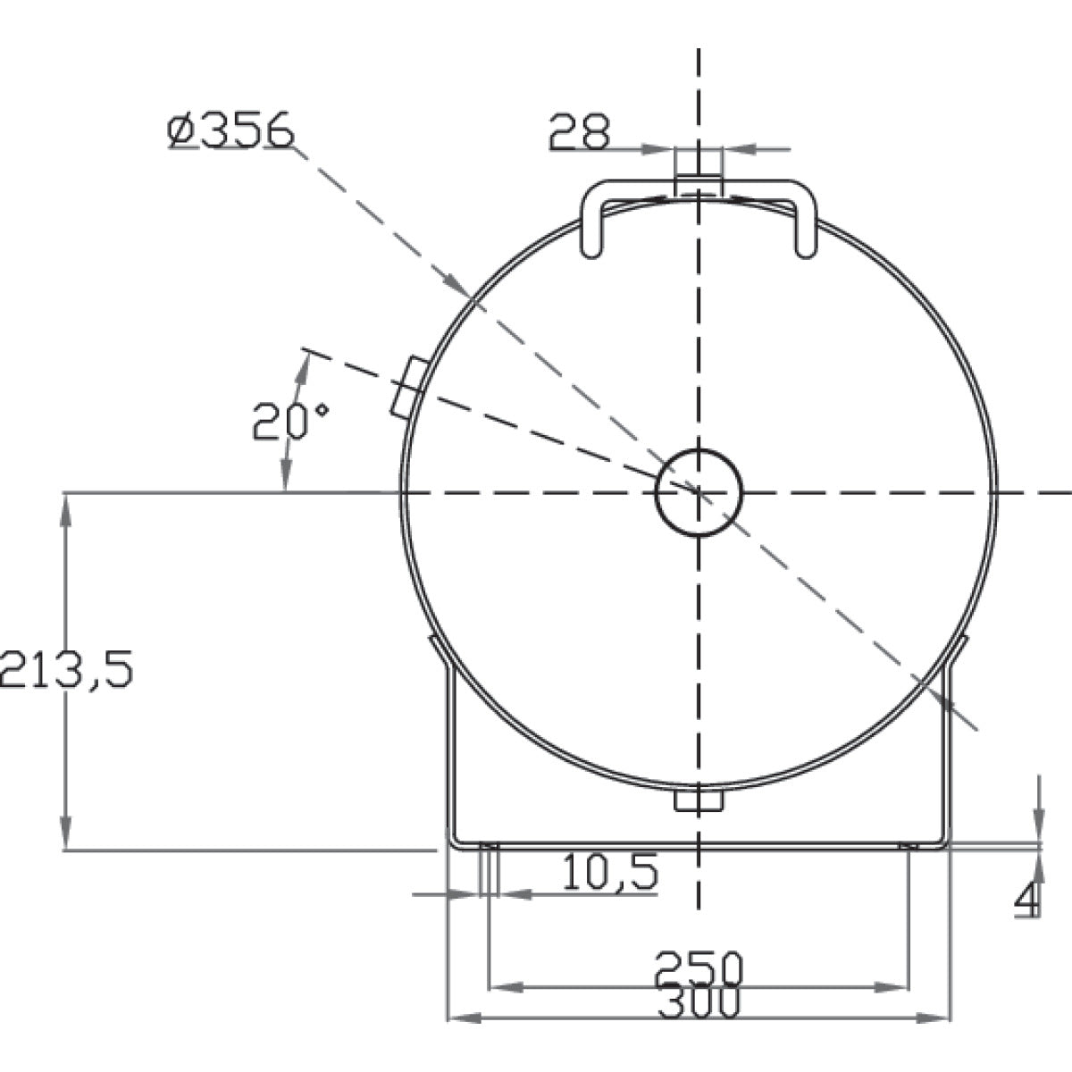 AIRCRAFT Druckluftbehälter ACDB 100/15 H OK AD 2000 SM-2500106_AD