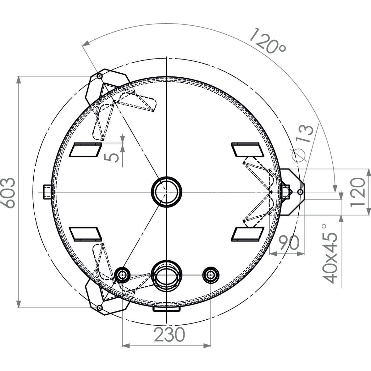 AIRCRAFT Druckluftbehälter AC DB 270/10 V verzinkt SM-2500271